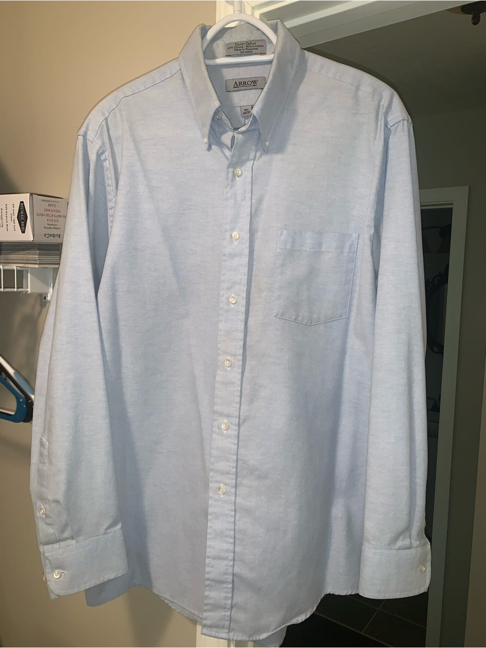 Arrow Men's Pale Blue Oxford Button-Down Shirt
